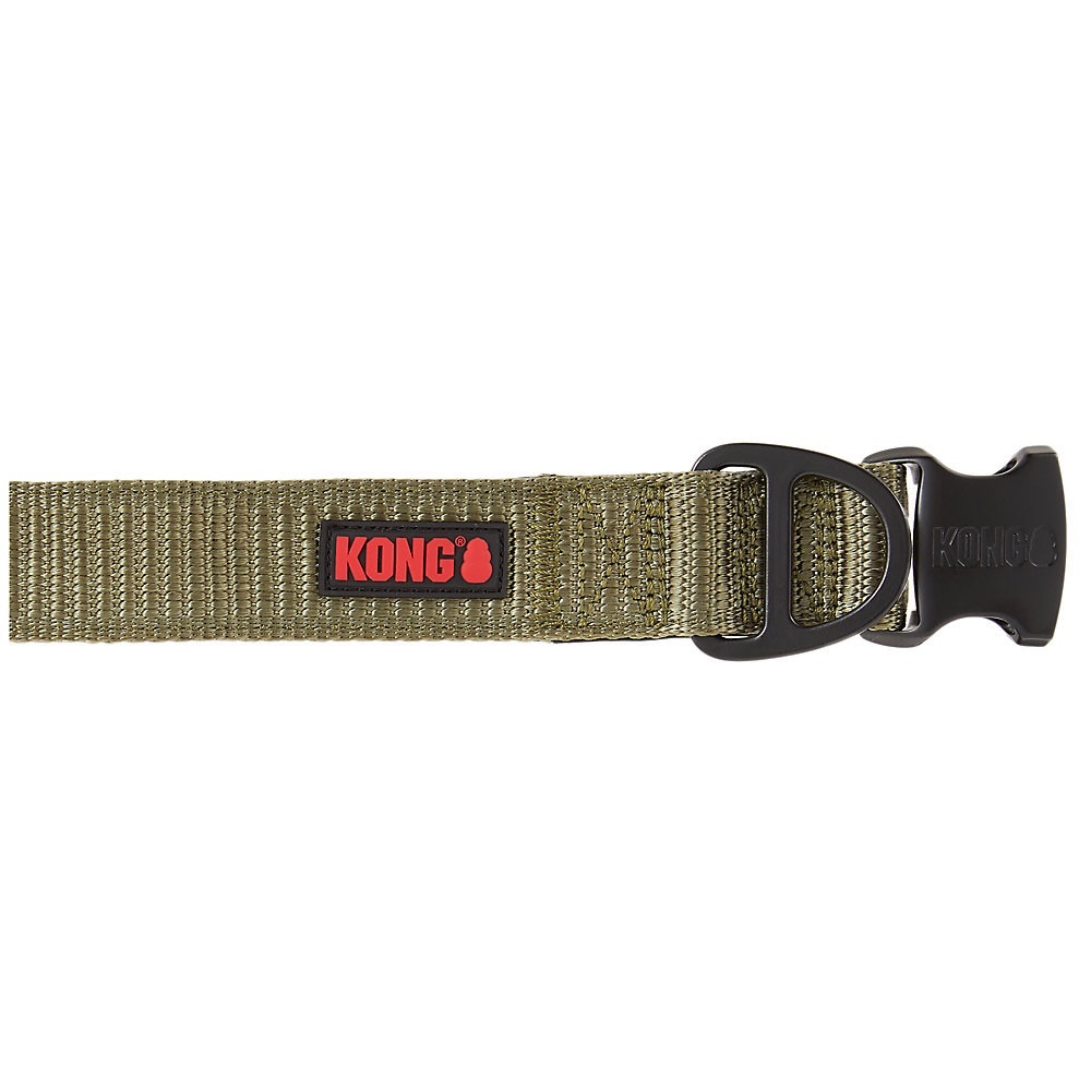 🐶 KONG® L Green Chew Resistant Dog Collar Ultra Durable Pet Pets Leash Dog NWT